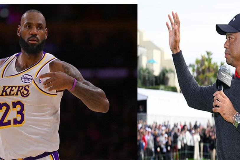 LeBron James y Tiger Woods, nacidos el mismo día y unidos por el club billonario del deporte